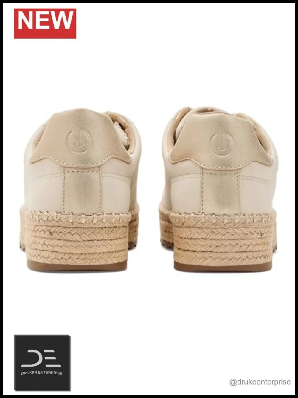 Platform Espadrille Wedge Sneakers with High Heel
